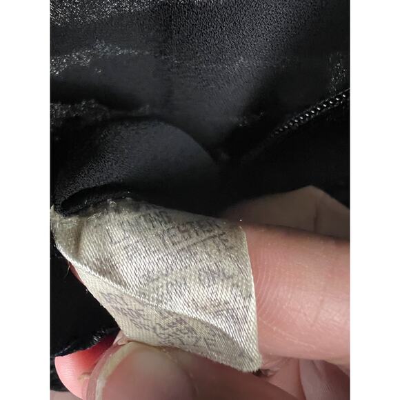 Black Velvet Mockneck Long Sleeve Animal print burnout skirt Maxi Dress Size 0 - Picture 3 of 8